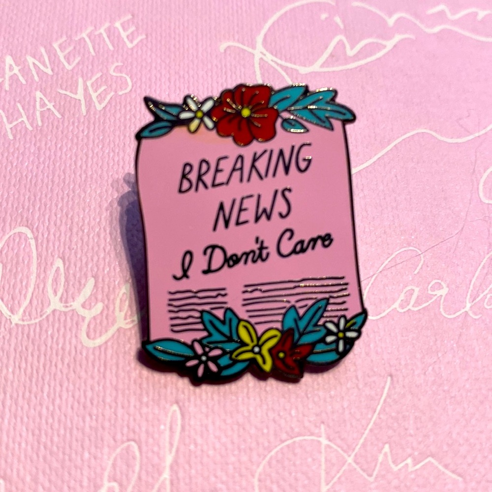 Enamel brooch